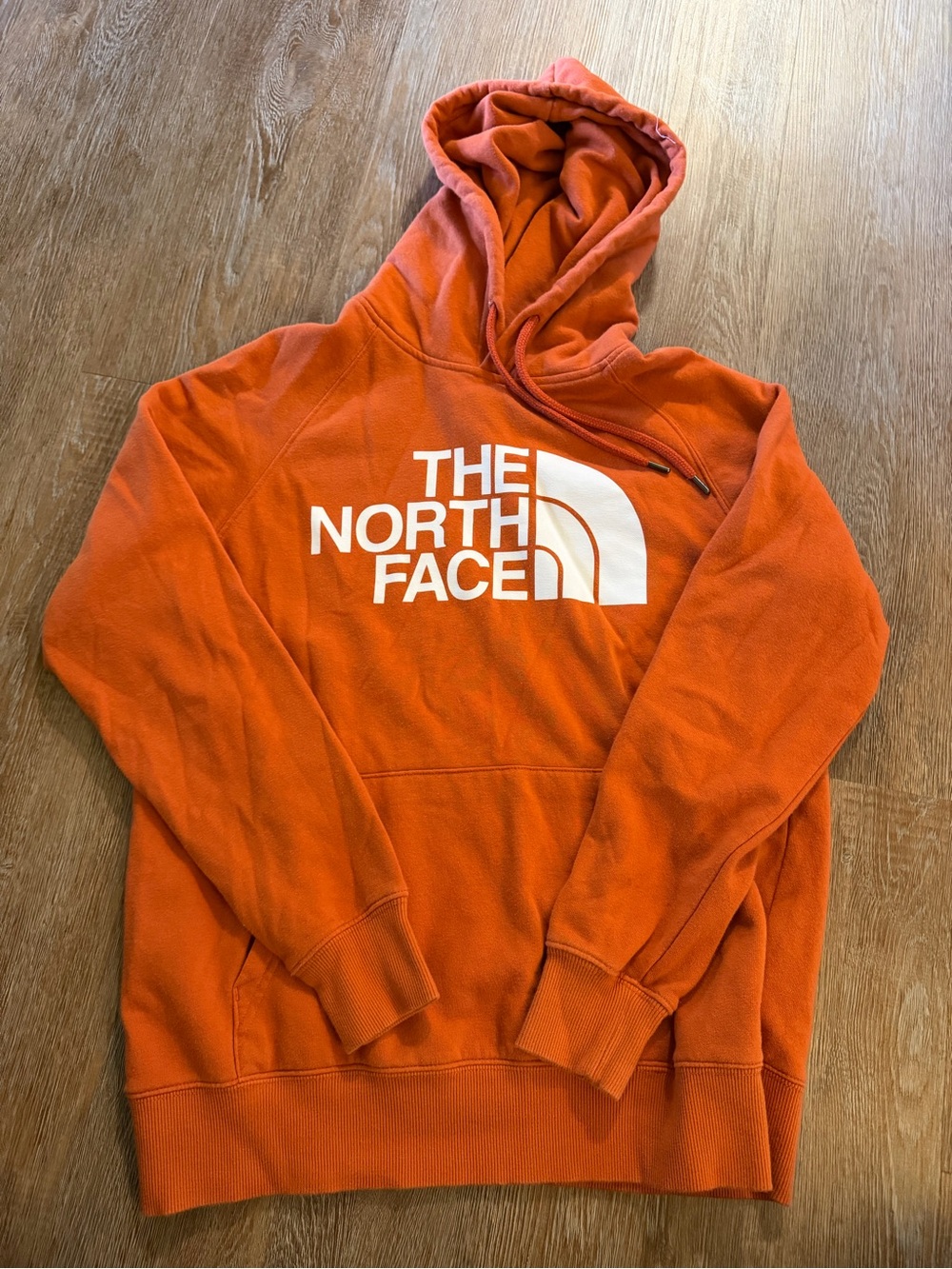 The North Face Orange Logo Pullover Hoodie